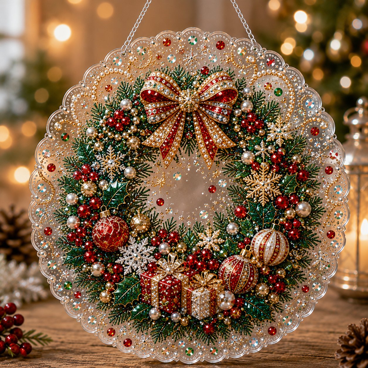 🎄 LAST DAY 49% OFF ✨Christmas DIY Diamond Painting Hanging Ornament Kit🎅💎（🚚 FREE Shipping on 2+ Items）