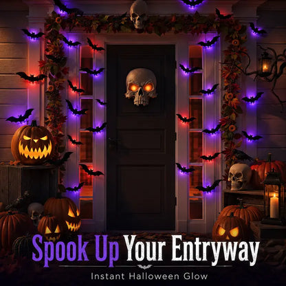 🔥 2026 Hot Sale 3D LED Bat Wall Decorations – 🦇 Turn Any Wall Into A Haunted Halloween Scene
