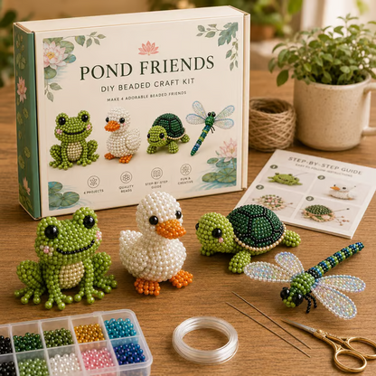 🔥🧵✨ Tiny 3D Beaded Animal DIY Kit（Unfinished Product）