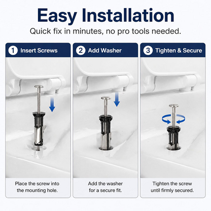 🔥Hot Sale🔥Heavy Duty Toilet Seat Fastener Bolt kit(A Set of 2 Pcs)🔥