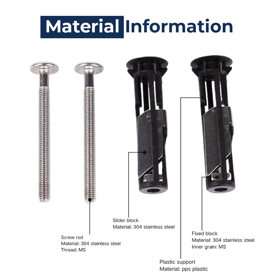 🔥Hot Sale🔥Heavy Duty Toilet Seat Fastener Bolt kit(A Set of 2 Pcs)🔥