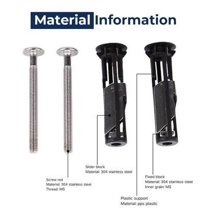 🔥Hot Sale🔥Heavy Duty Toilet Seat Fastener Bolt kit(A Set of 2 Pcs)🔥