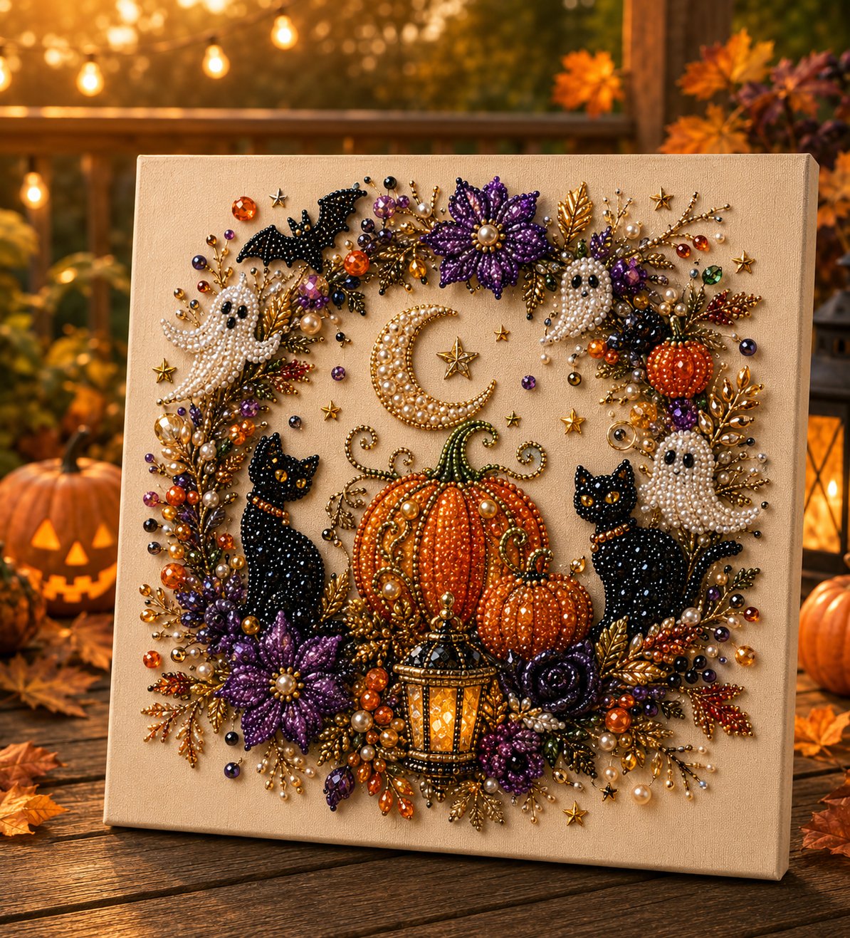 🔥Last Day 49% OFF – 🎃👻Halloween Pearl Art DIY Kit-Create Spooky-Cute Halloween Decor