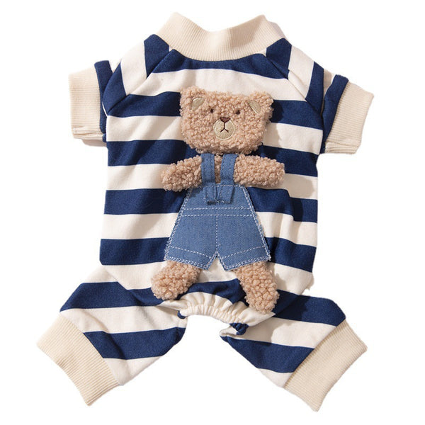 Navy Bear Pet Thin Loungewear