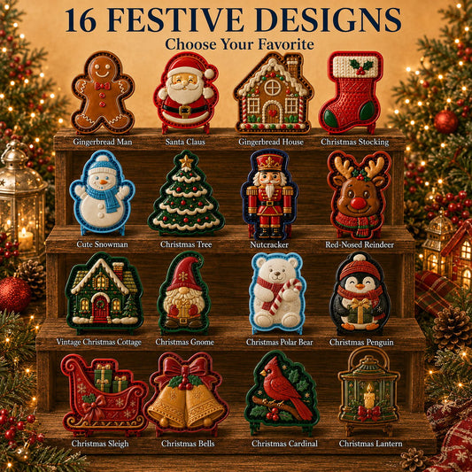 🔥Only $8.99 Last Day Promotion!✨ 🎄16-Design Christmas Mini Pie Mold Collection 🥧