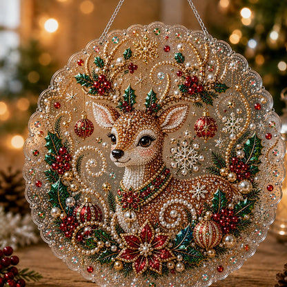 🎄 LAST DAY 49% OFF ✨Christmas DIY Diamond Painting Hanging Ornament Kit🎅💎（🚚 FREE Shipping on 2+ Items）