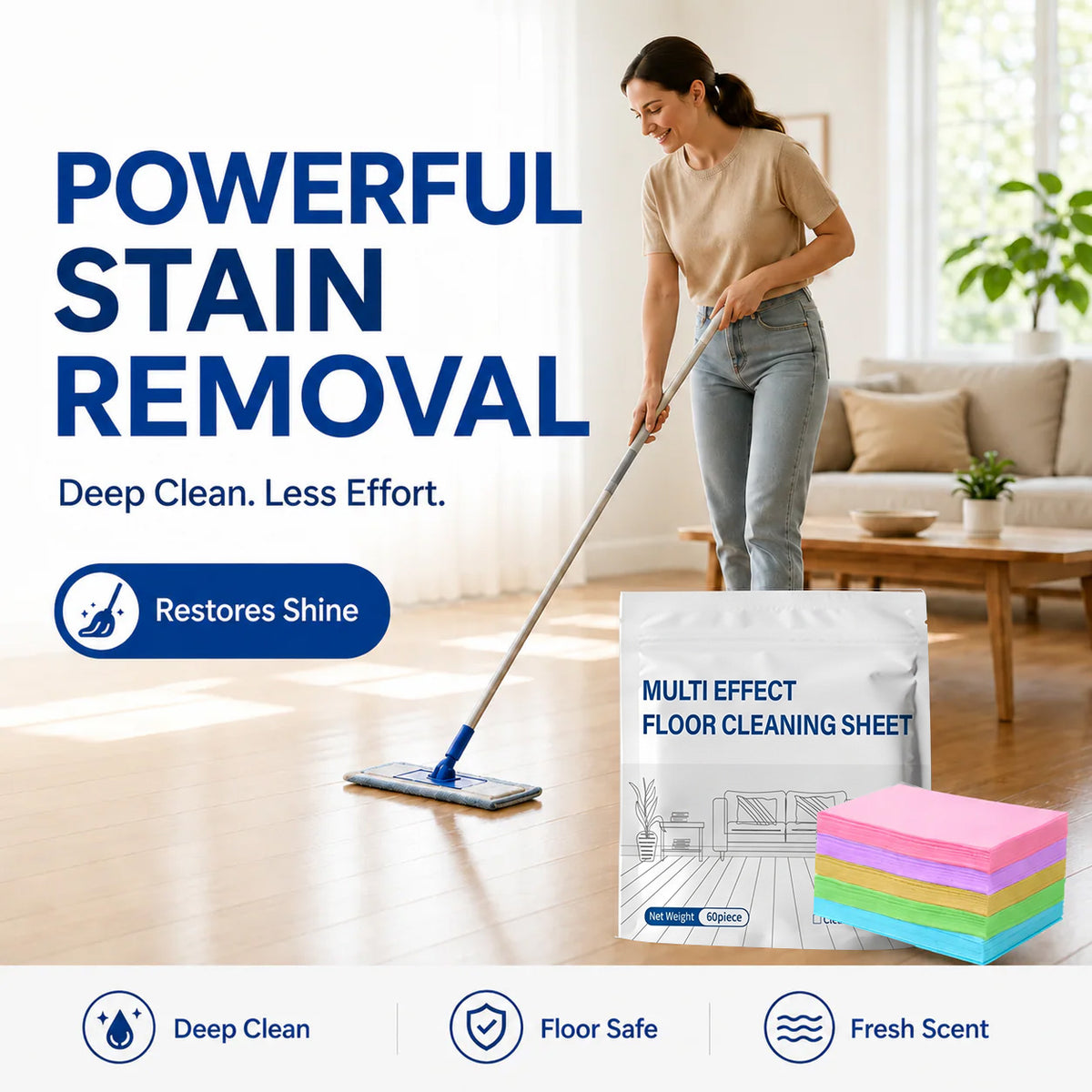 🔥Last Day 50% OFF🔥4-in-1 Cleaning Sheets