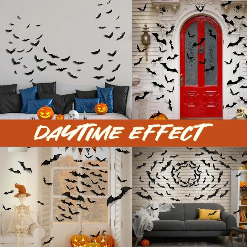 🔥 2026 Hot Sale 3D LED Bat Wall Decorations – 🦇 Turn Any Wall Into A Haunted Halloween Scene