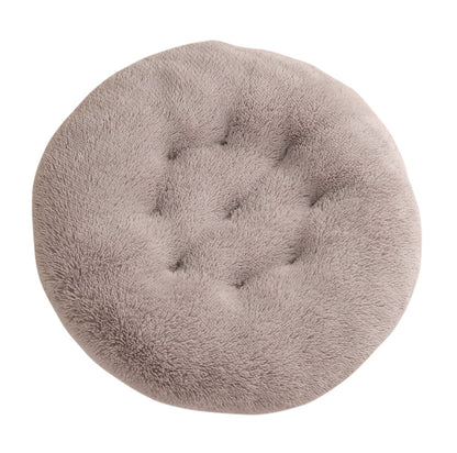 Round plush pet mat