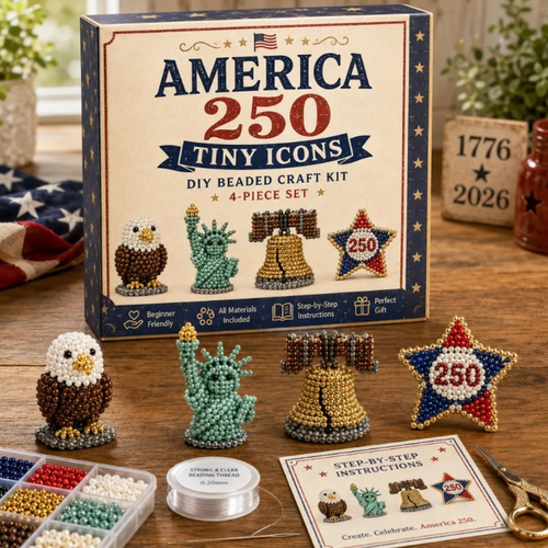 🔥🧵✨ Tiny 3D Beaded Animal DIY Kit（Unfinished Product）