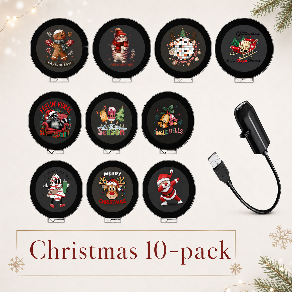 🔥Last Day Buy 1 Get 1 Free🎄 Plug-&-Play HD Christmas Projector – 6 or 10 Festive Scenes