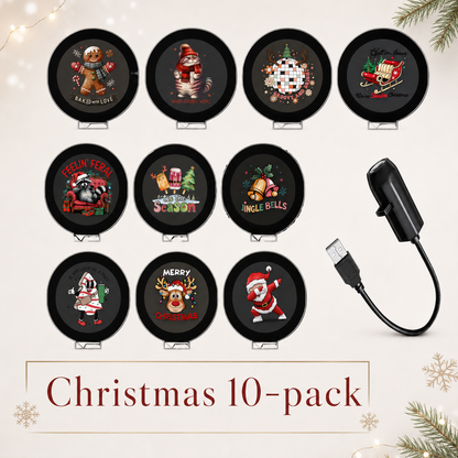 🔥Last Day Buy 1 Get 1 Free🎄 Plug-&-Play HD Christmas Projector – 6 or 10 Festive Scenes
