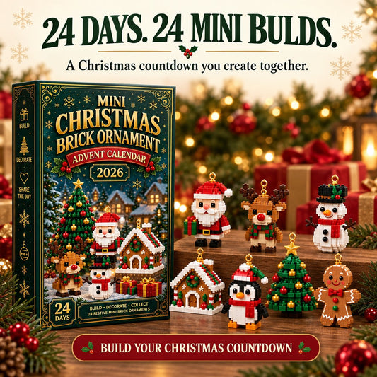 ⏳ Last day to save 49% – 🎄 24-Day Mini Christmas Ornament Advent Calendar | 24 unique festive ornament designs with hanging loops—perfect for decorating Christmas trees, wreaths, and holiday displays 🧱