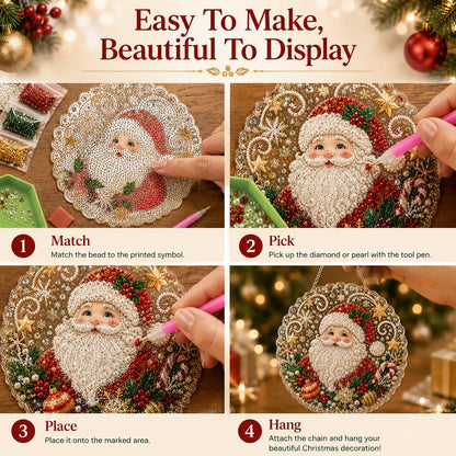 🎄 LAST DAY 49% OFF ✨Christmas DIY Diamond Painting Hanging Ornament Kit🎅💎（🚚 FREE Shipping on 2+ Items）