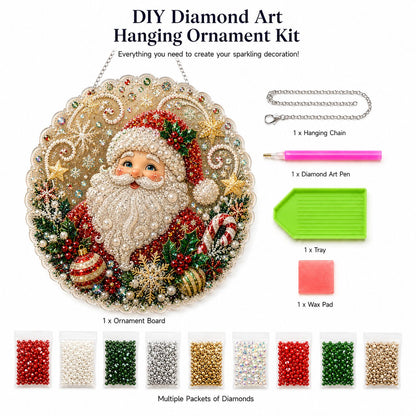🎄 LAST DAY 49% OFF ✨Christmas DIY Diamond Painting Hanging Ornament Kit🎅💎（🚚 FREE Shipping on 2+ Items）