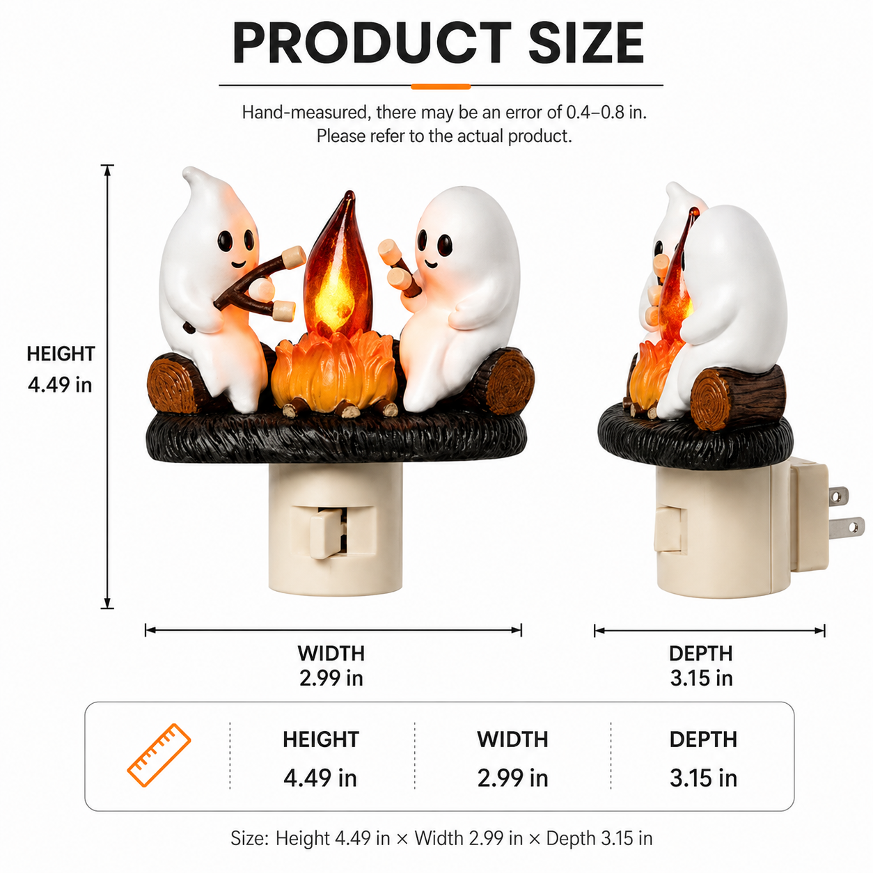 👻 Plug In the Cutest Halloween Glow — Adorable Ghost Outlet Night Light 🎃✨