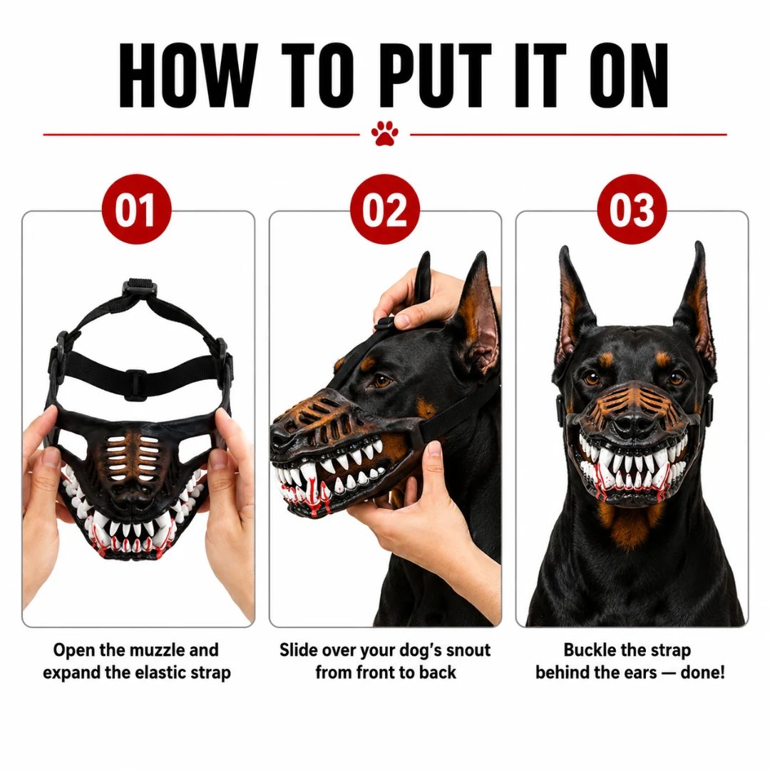 🎃 EARLY HALLOWEEN 49% OFF-🐶Hell Hound Monster Muzzle(📦Buy 2 & Get FREE Shipping)