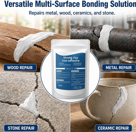 ✨Heavy Duty Waterproof Epoxy Metal Glue | Fast-Setting Adhesive for Metal, Wood, Stone & Ceramic Repair