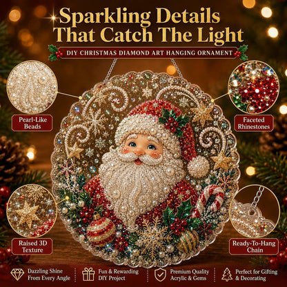 🎄 LAST DAY 49% OFF ✨Christmas DIY Diamond Painting Hanging Ornament Kit🎅💎（🚚 FREE Shipping on 2+ Items）