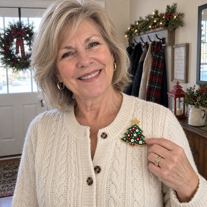 ⏳ Last day to save 49% –🎄Beginner-Friendly Christmas Diamond Painting Brooch DIY Kit | 6 Festive Designs with Sparkling Gems & Pin Backs 💎