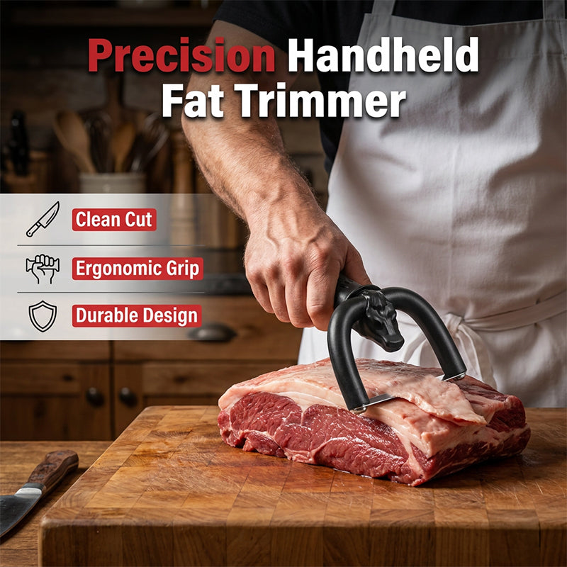 🔥 🔥 Last Day Buy 1 Get 1 Free 🥩 Handheld Fat Trimmer for Beef & Pork-Your BBQ Kitchen Sidekick