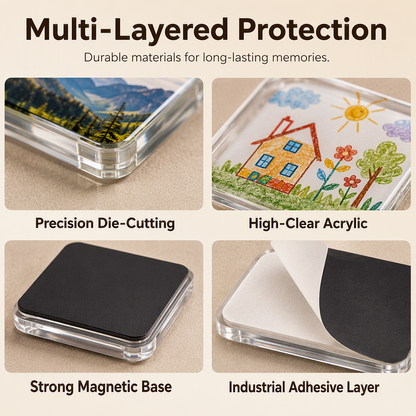 Clear Acrylic DIY Fridge Magnet Kit
