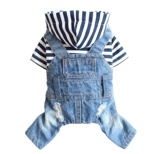 Dog Denim Jumpsuit
